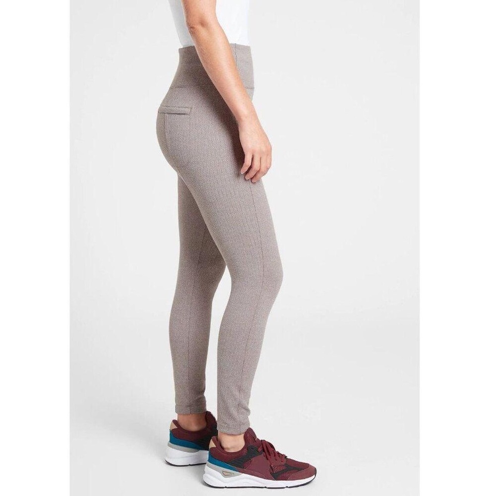 Athleta Delancey Herringbone XL Leggings - Skinny Work Pants Gap/Athleta